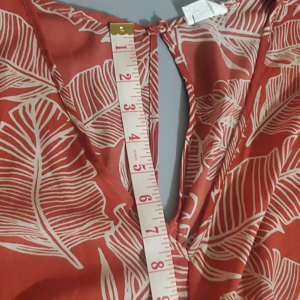 Sienna Sky Romper Red Orange Size Medium - Picture 10 of 12